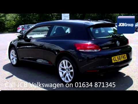 2009 Volkswagen Scirocco TSI 1.4l Deep Black Metallic GL58FKG for sale at JCB VW Medway
