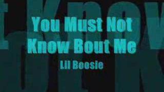 You Must Not Know Bout Me