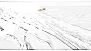 Auto Draw 2: Breaking Waves And Desert Dunes, Namib Desert, Africa