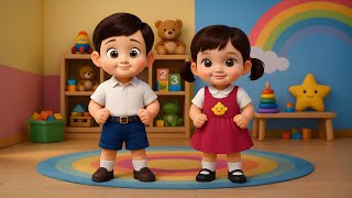 เพลง หากว่าเรากําลังสบายจงปรบมือพลัน  เวอร์ชั่นภาษาอังกฤษ  น้องปุญคิดส์มีซอง 2568| KidsMeSong