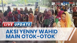 Momen Yenny Wahid Kunjungi Desa Gemblegan Klaten, Sempatkan Bermain Otok-otok dengan Bupati