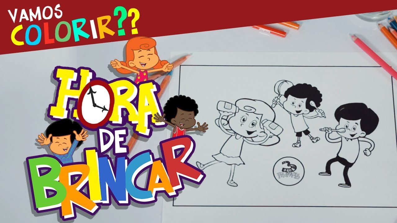 3 Palavrinhas - Hora de Brincar - Brincando de Colorir