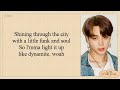 BTS 방탄소년단 Dynamite Lyrics vo