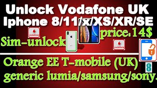 We have best prices for unlocking:vodafone uk iphone/generic ,EE UK generic,switzerland ,O2 Germany.