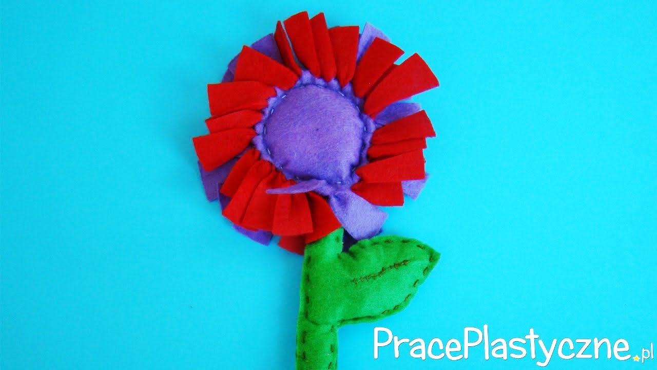 Kwiat z filcu