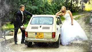 Plener ślubny Janów Podlaski Fiat 126p (jakość HD) - wideofilmowanie Biała Podlaska