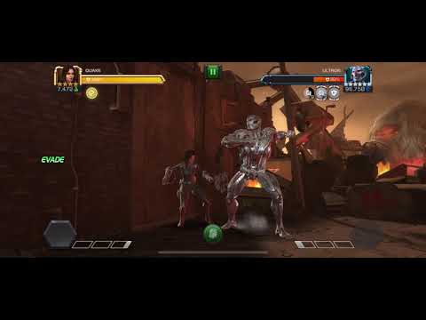 Quake and shake 4* vs Ultron Variant1 Final Boss.