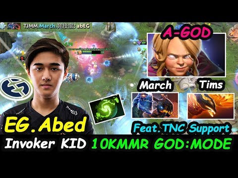 ABED - Invoker Kid Persona 10K MMR New EG MIDLANE Feat TNC Support Beast Mode Dota 2 7.22 Gameplay