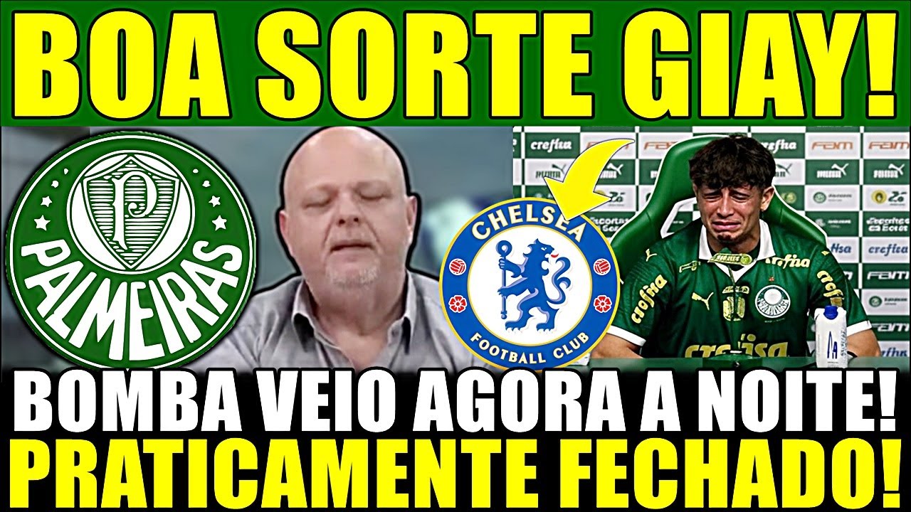 BOMBA VEIO AGORA A NOITE!! NEGÓCIO PRATICAMENTE FECHADO! BOA SORTE GIAY! MASSINI DEU NA GOELA!