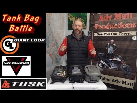 Tank Bag Battle - Giant Loop Fandango vs Nelson Rigg Hurricane vs Tusk Olympus