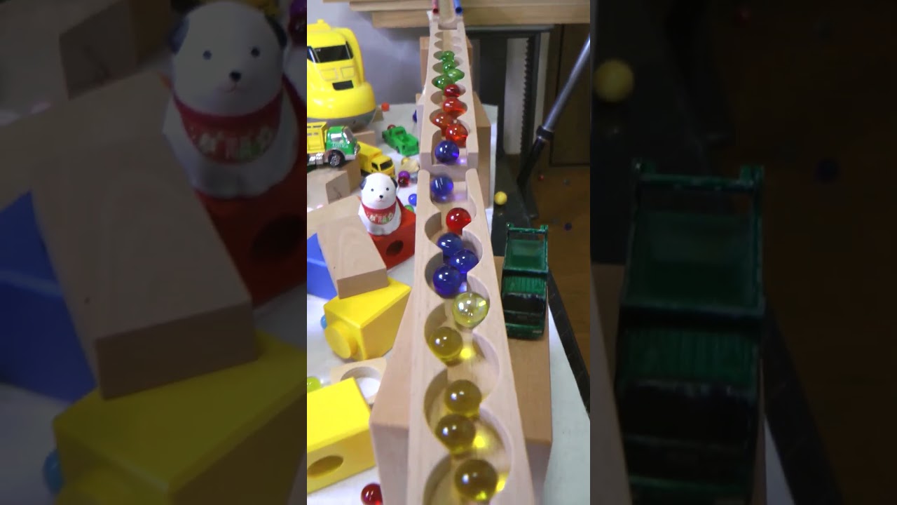 Marble Run ASMR☆Wooden ramp, rotating item HABA Large Circle 2026-4/2#marblerace#marblerun
