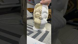 Making a Flanders head mask with EVA foam! #craftdiy #Cosplay #DIY #Simpsons #FoamCraft #3DPrinting