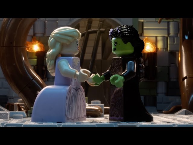 On the Set of Wicked: For Good (Official LEGO Brickified)