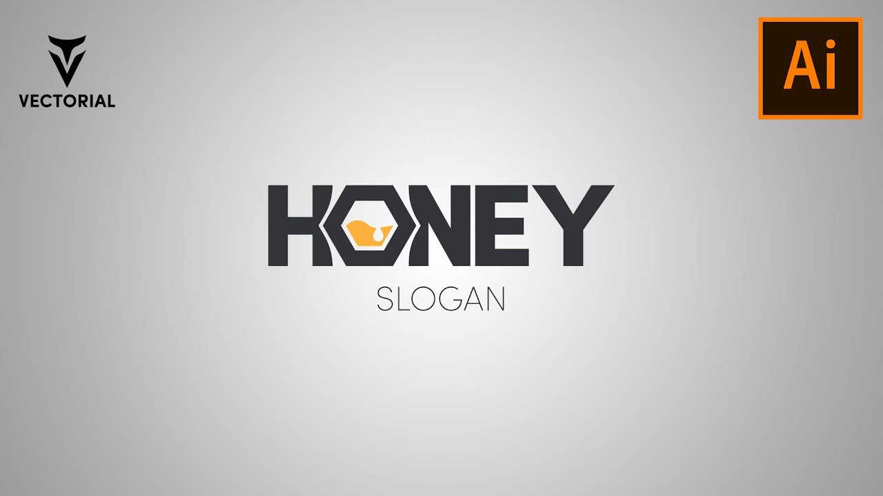 Honey Logo tutorial in Adobe Illustrator