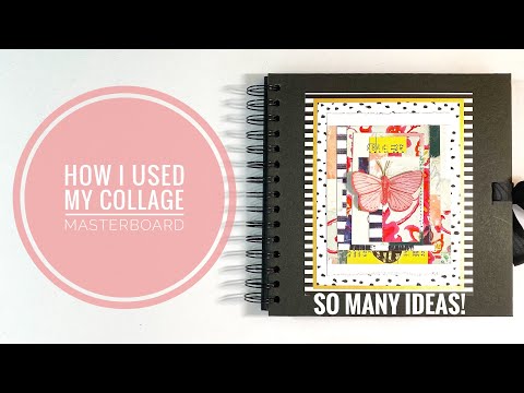 Use Your Scraps 2021 #6 - Junk Journal With Me Using Collage Masterboards