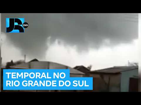 Temporal no Rio Grande do Sul causa danos e deixa desabrigados