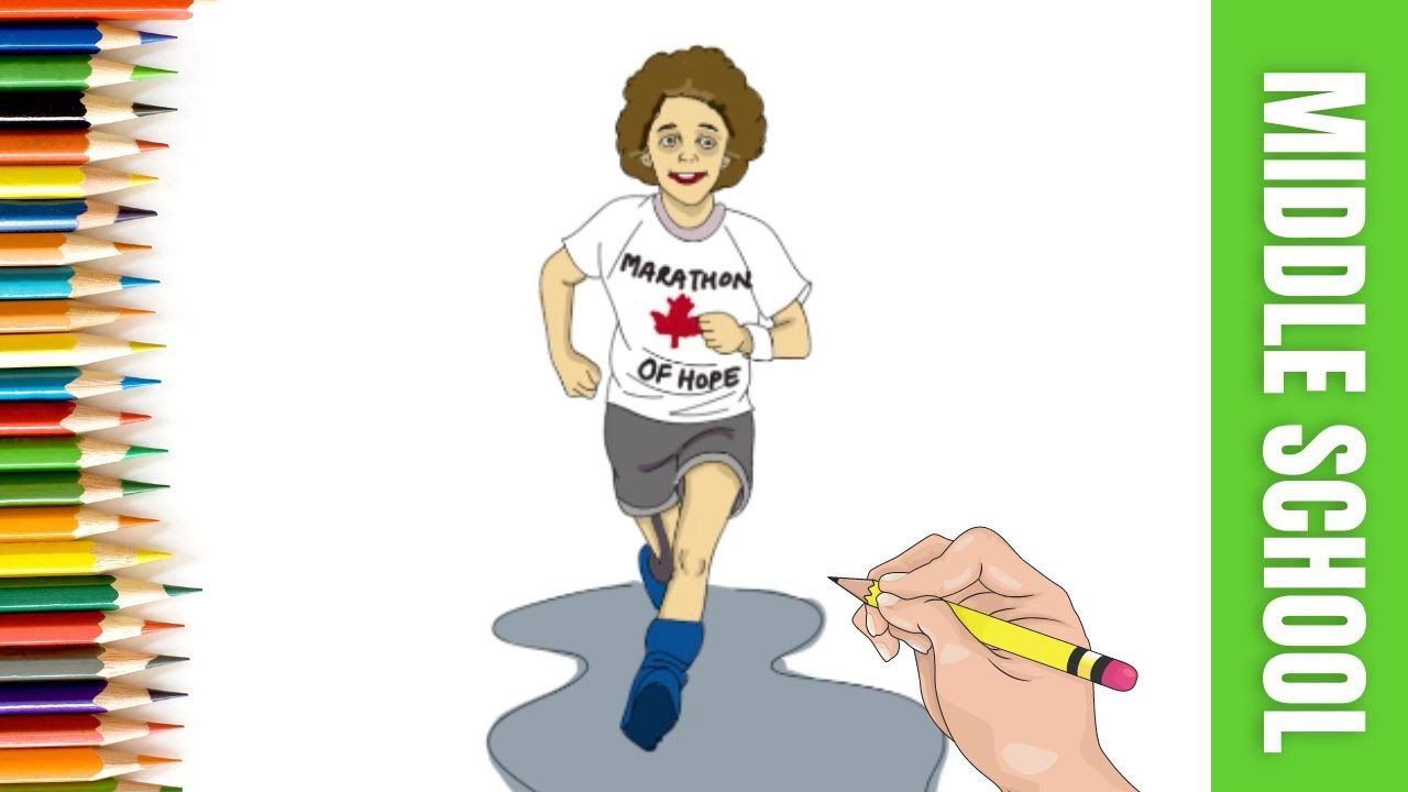 Learn How to Draw Terry Fox for Kids