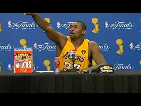 Ron Artest Post Game 7 interview Finals [Short and Funny Version]