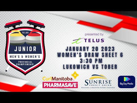 LUKOWICH vs TOBER - 2023 TELUS Junior Men's & Women's Curling Championship - SHEET F