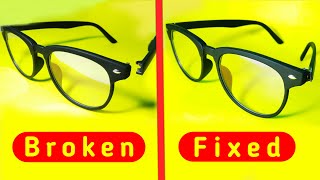 Fix broken glasses frame in minutes, how to fix spectacles.