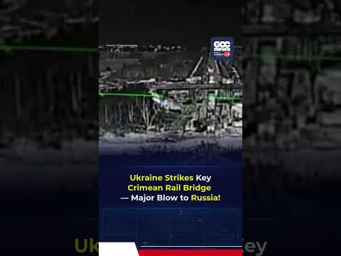 Major Blow to Russia — Ukraine Destroys Strategic Rail Bridge in Crimea