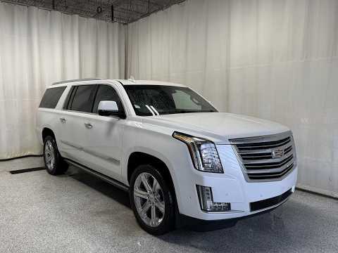 2019 Cadillac Escalade ESV 4WD 4dr Platinum in White for sale at Park Mazda in Sherwood Park, AB