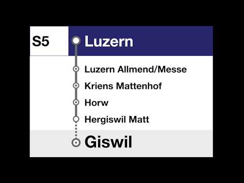 Zentralbahn Ansagen • S5 • Luzern – Hergiswil – Alpnachstad – Sarnen – Giswil