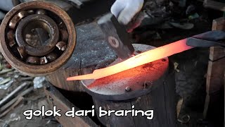 Download lagu pandai besi ini membuat bilah golok tebas dari bearing! mp3