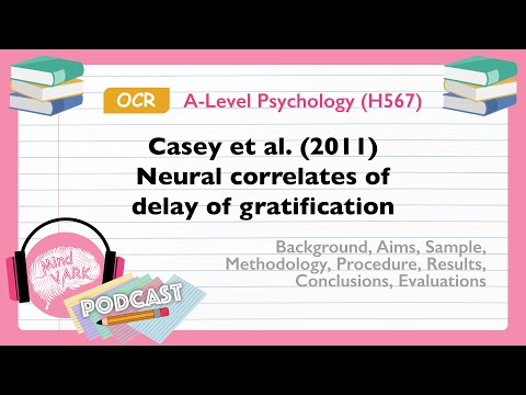 Podcast: Casey et al. (2011) Neural correlates of delay of gratification