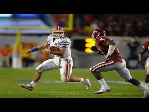 2009 BCS National Championship Game  #1 Florida (12-1) vs. #2 Oklahoma (12-1) 1st half