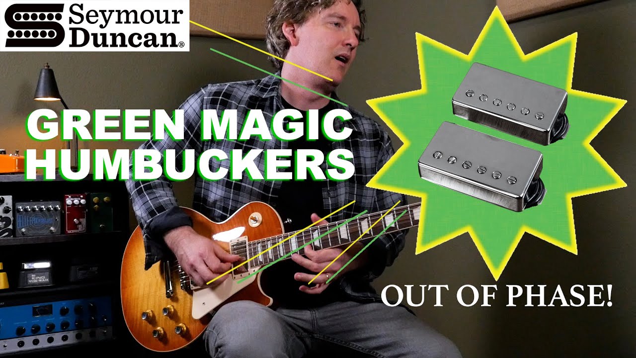 Seymour Duncan Green Magic Humbucker Set - Nickel
