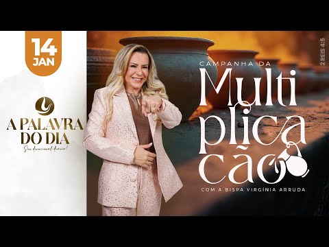 A PALAVRA DO DIA | 14 JAN 2026 | Bispa Virginia Arruda