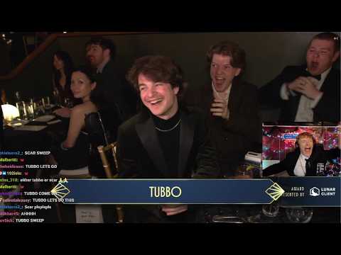STREAMERS REACTIONS to TUBBO WINNING MINECRAFT STREAMER of the YEAR @ THE STREAMER AWARDS