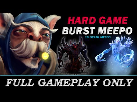 Burst Damage Shadow Fiend and Ice Blast Make Meepo Game Hard - Full Gameplay Meepo #144