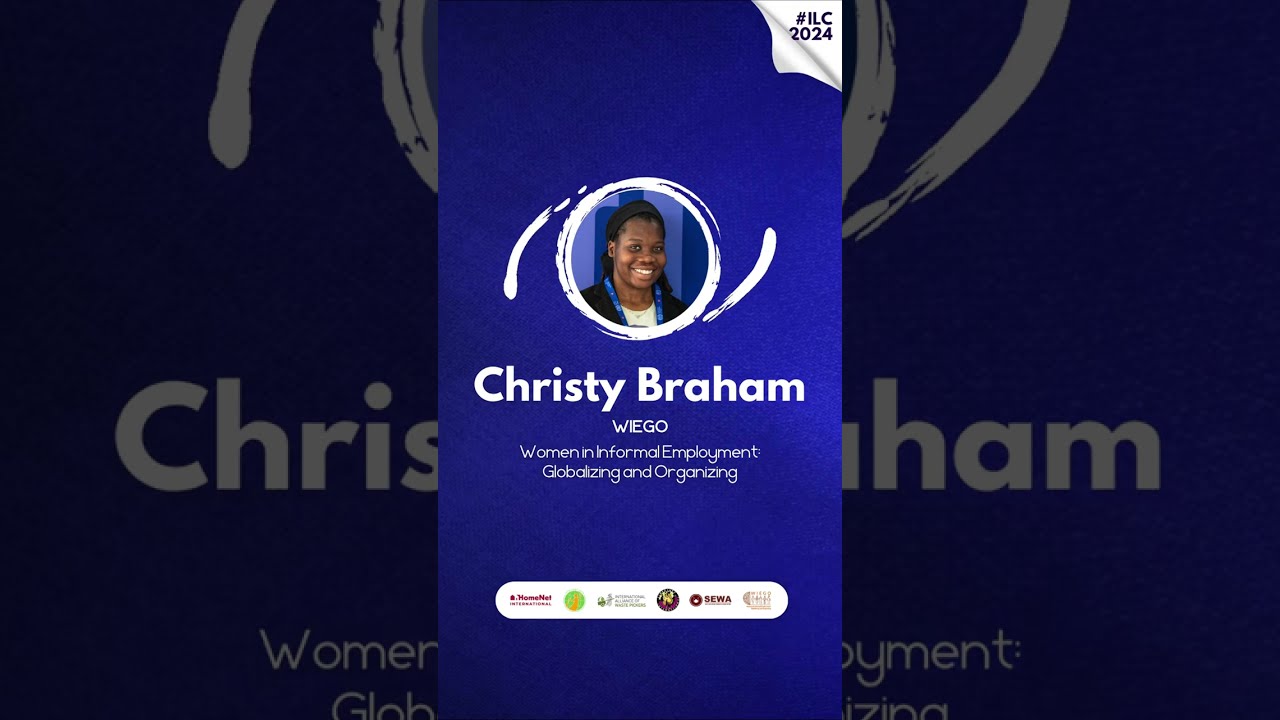 Christy Braham, WIEGO Workers' Health Coordinator - Opening Statement on Biohazards