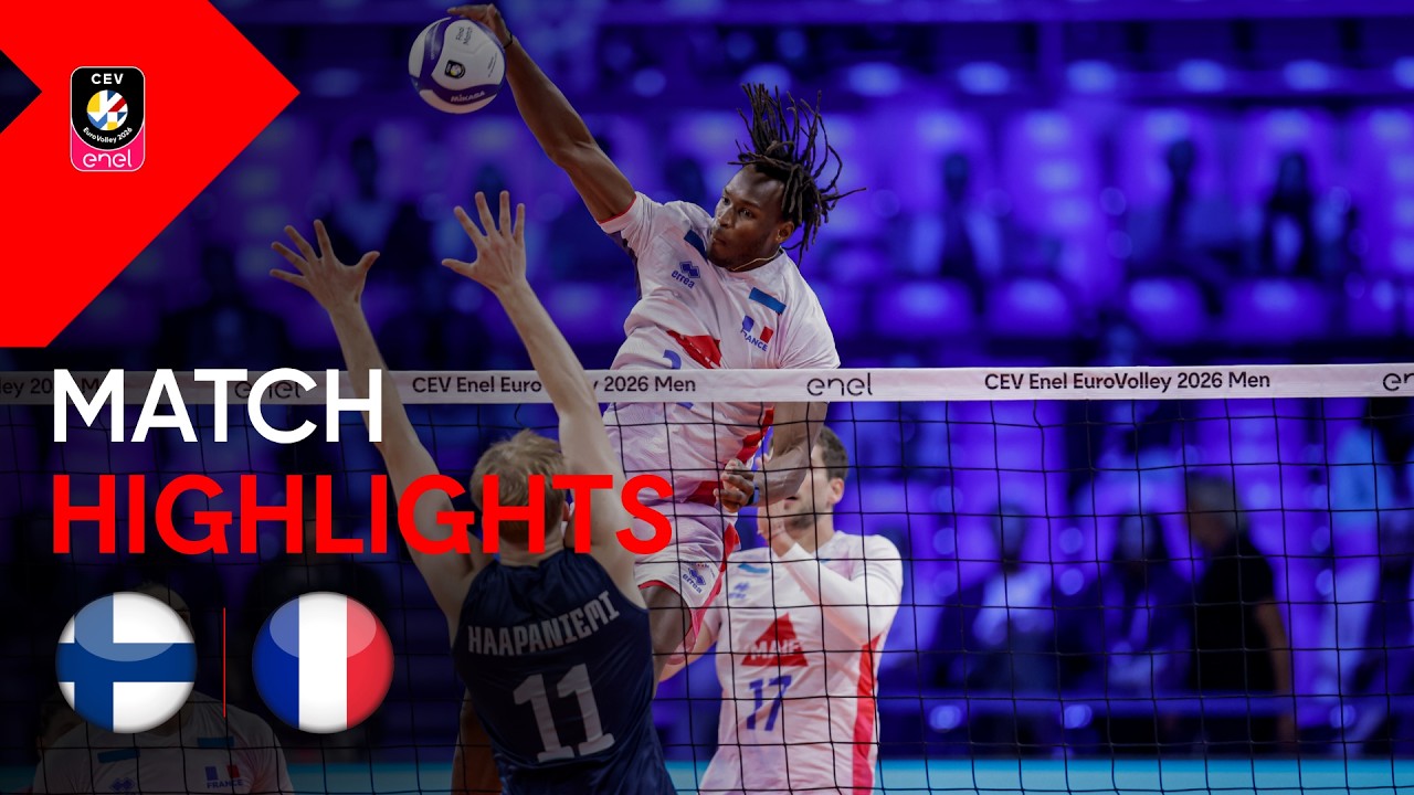 Highlights | Finland vs. France | CEV Enel EuroVolley 2026 Men | Semi-Final
