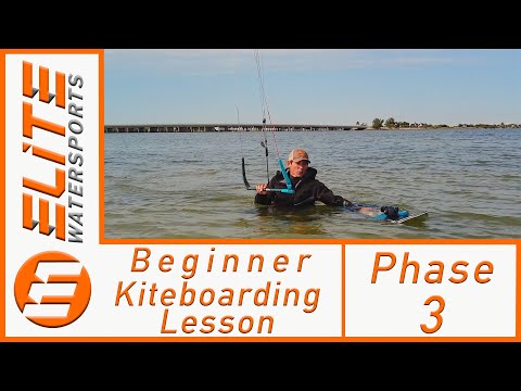 Kitesurf-Anfängerkurs – Phase 3 „Board Body Drag“