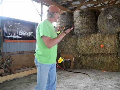 Breath Mint / Clay Pigeon insane archery trick shot.