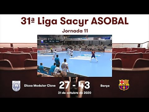 31ª Liga Sacyr ASOBAL J11: Dicsa Modular Cisne - Barça 27-43