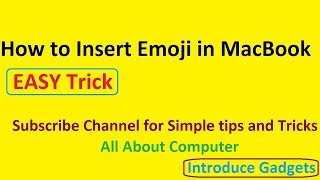 How To Insert Emoji in MacBook 🔥🔥🔥🔥