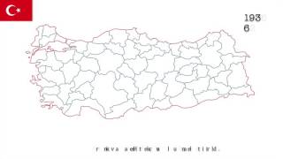 Türkiye illeri'nin tarihi