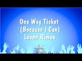 One Way Ticket (Because I Can) - Leann Rimes (Karaoke Version)