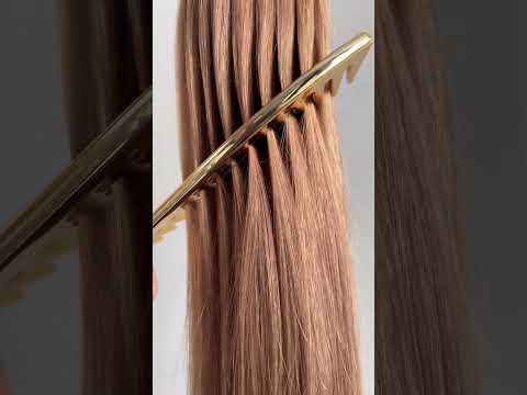 Волосся для стрічкового нарощування, 45 см, пряме, 40 пасм, світло-русяве (16) video