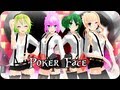 [MMD] Poker face ~Miku,Gumi,Luka,Seeu 