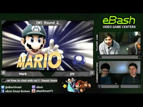 Mark (Cpt. Falcon/ZSS) vs. DV (Mario) - Smash Sunday @ eBash