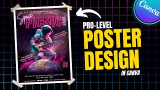 Create this AMAZING poster design in Canva