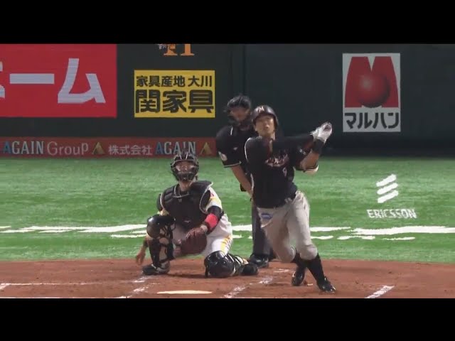 【2回表】積極打法が的中!! マリーンズ・中村の先制9号2ラン!! 2017/9/26 H-M