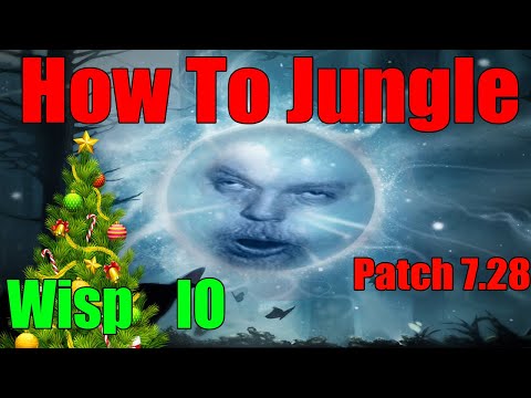 DoTa 2 How To Jungle Wisp IO Patch 7.28 7200 gold