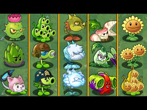 All Plants Evolution In The Game Plants Vs Zombies 2 - Noob Vs Pro Vs Hacker