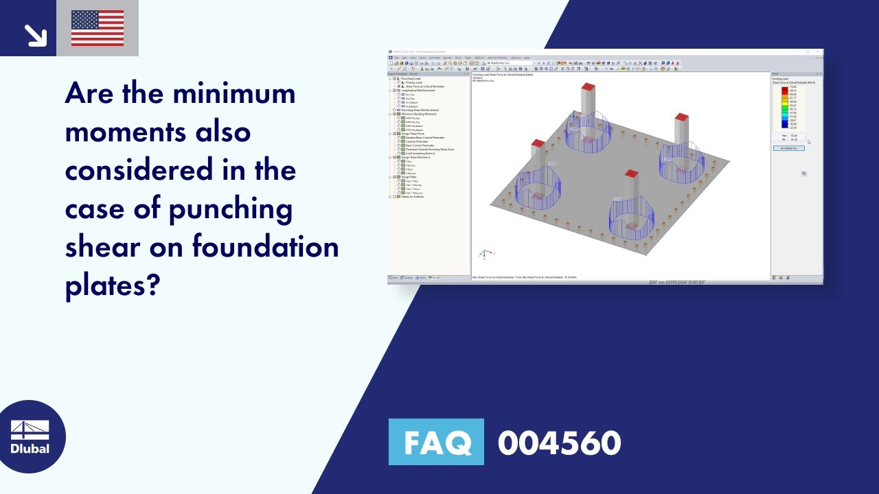 FAQ 004560 | Are the minimum moments also considered in the case of punching shear on foundation plates?